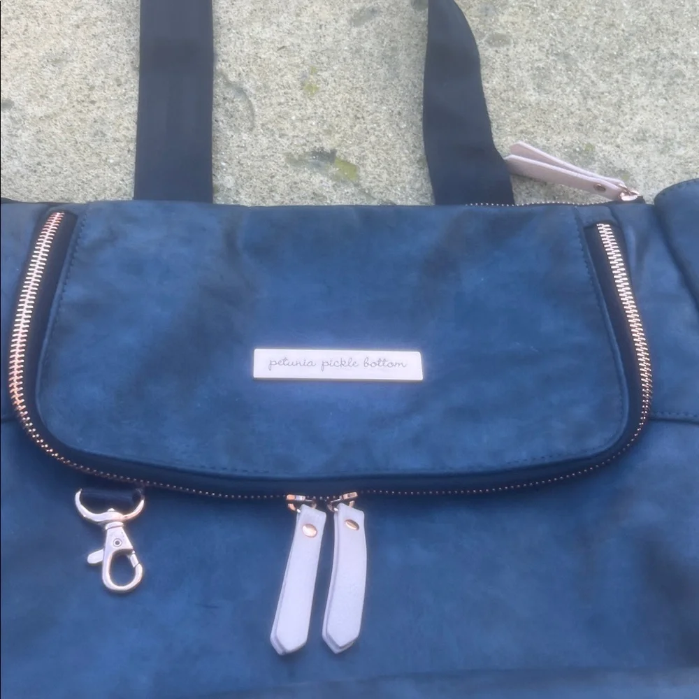 Petunia Pickle Bottom Pivot Pack Blue/Pink Convertible Diaper Bag